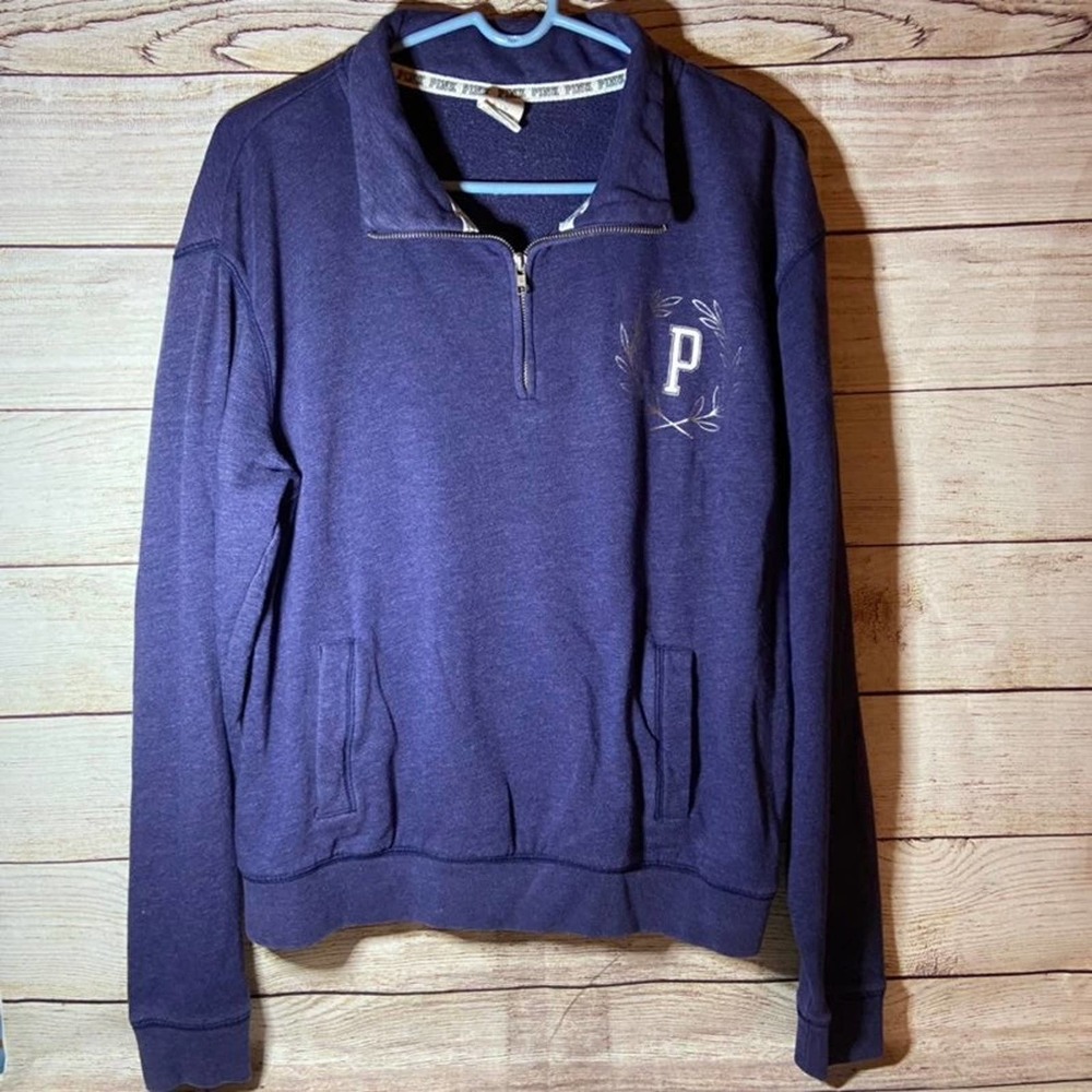 Victoria's Secret PINK 1/4 zip sweatshirt size M